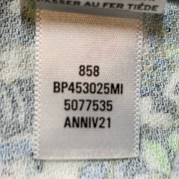 BP. Long Sleeve Print Knit Dress in Green Moss Hannah Kate - Picture 11 of 11